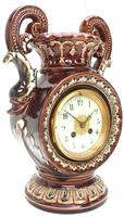 Amazing French 8 Day Majolica Mantle Clock Set Rare Pottery Mantle Clock Set (6 of 11) Amazing French 8 Day Majolica Mantle Clock Set Rare Pottery Mantle Clock Set (6 of 11)