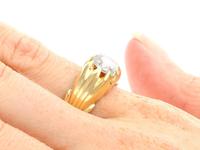0.75ct Diamond & 18ct Yellow Gold Gent's Solitaire Ring - Antique French c.1910 (8 of 9) 0.75ct Diamond & 18ct Yellow Gold Gent's Solitaire Ring - Antique French c.1910 (8 of 9)