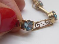 9ct Gold And Blue Zircon Bracelet (3 of 6) 9ct Gold And Blue Zircon Bracelet (3 of 6)