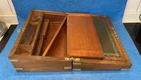 Victorian Brassbound Figured Walnut Writing Slope (13 of 18) Victorian Brassbound Figured Walnut Writing Slope (13 of 18)