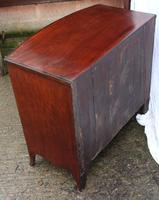 1900's Mahogany Bow Front Chest of Drawers + Crossbanding.Just Polished (3 of 4) 1900's Mahogany Bow Front Chest of Drawers + Crossbanding.Just Polished (3 of 4)