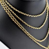 Antique Victorian Long Rolled Gold Guard Muff Chain Necklace (4 of 9) Antique Victorian Long Rolled Gold Guard Muff Chain Necklace (4 of 9)