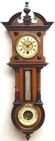 Antique combination HAC 8 Day Wall Clock Clock displays clock, barometer and thermometer (2 of 10) Antique combination HAC 8 Day Wall Clock Clock displays clock, barometer and thermometer (2 of 10)