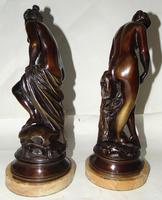 Pair of Victorian Bronzes - Diana Bathing (2 of 9) Pair of Victorian Bronzes - Diana Bathing (2 of 9)