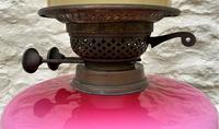 Tall 19thc Art-nouveau Primrose Yellow & Pink Twin Burning Duplex Table Oil Lamp (9 of 12) Tall 19thc Art-nouveau Primrose Yellow & Pink Twin Burning Duplex Table Oil Lamp (9 of 12)