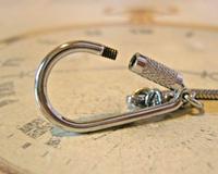 Vintage Pocket Watch Chain 1970s Long Silver Chrome Snake Link Albert & Belt Clip (5 of 10) Vintage Pocket Watch Chain 1970s Long Silver Chrome Snake Link Albert & Belt Clip (5 of 10)