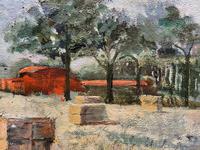 Lovely Original 20th Century Vintage Impressionist Harvest Haystack Landscape Painting (8 of 12) Lovely Original 20th Century Vintage Impressionist Harvest Haystack Landscape Painting (8 of 12)