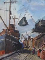 Watercolour Shoreham Harbour Listed Artist Guy Roddon 1947 (9 of 10) Watercolour Shoreham Harbour Listed Artist Guy Roddon 1947 (9 of 10)