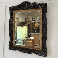 19th C. Carved Chinese Wall Mirror