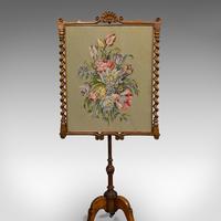 Antique Adjustable Fire Screen, Walnut, Needlepoint, Decorative, Pole, Regency (7 of 12) Antique Adjustable Fire Screen, Walnut, Needlepoint, Decorative, Pole, Regency (7 of 12)