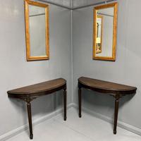 Pair of Wall Mounted Demi Lune Console Tables (5 of 6) Pair of Wall Mounted Demi Lune Console Tables (5 of 6)