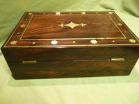 Regency Style Inlaid Rosewood Jewellery – Table Box c.1830 (9 of 11) Regency Style Inlaid Rosewood Jewellery – Table Box c.1830 (9 of 11)