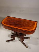 A Very Fine Regency Period Rosewood Card Table (2 of 5) A Very Fine Regency Period Rosewood Card Table (2 of 5)
