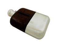 Huge Antique Victorian Silver Plated & Crocodile Leather 8" Hip Flask c.1890 (4 of 12) Huge Antique Victorian Silver Plated & Crocodile Leather 8" Hip Flask c.1890 (4 of 12)