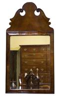 Queen Anne Style Walnut Cushion Mirror (2 of 4) Queen Anne Style Walnut Cushion Mirror (2 of 4)