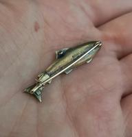 Antique Enamel Salmon Brooch, 15ct Gold, Silver (14 of 14) Antique Enamel Salmon Brooch, 15ct Gold, Silver (14 of 14)