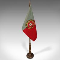 Antique Diplomat's Desk Flag, Continental, Brass, Portuguese, Circa 1920 (5 of 10) Antique Diplomat's Desk Flag, Continental, Brass, Portuguese, Circa 1920 (5 of 10)