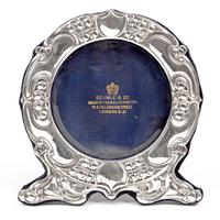 Art Nouveau Style Goldsmiths & Silversmiths Circular Silver Frame (2 of 5) Art Nouveau Style Goldsmiths & Silversmiths Circular Silver Frame (2 of 5)