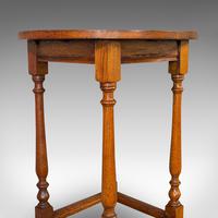 Antique Circular Occasional Table, English, Oak, Side, Lamp, Edwardian, C.1910 (6 of 12) Antique Circular Occasional Table, English, Oak, Side, Lamp, Edwardian, C.1910 (6 of 12)