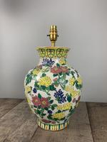 English Floral Vase Table Lamp, Rewired & Pat Tested c.1900 (7 of 9) English Floral Vase Table Lamp, Rewired & Pat Tested c.1900 (7 of 9)