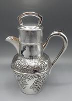 Antique Scottish Silver Plated Claret/Mulled Wine Jug - Patented Filter Lid (4 of 8) Antique Scottish Silver Plated Claret/Mulled Wine Jug - Patented Filter Lid (4 of 8)