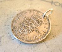 Vintage Pocket Watch Chain Fob 1956 Lucky Silver One Shilling Old 5d Coin Fob (3 of 7) Vintage Pocket Watch Chain Fob 1956 Lucky Silver One Shilling Old 5d Coin Fob (3 of 7)
