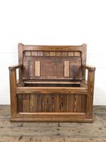 Rustic Pitch Pine Settle Bench (6 of 9) Rustic Pitch Pine Settle Bench (6 of 9)