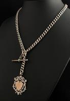 Victorian Silver Double Albert Chain, Watch Chain Fob (7 of 11) Victorian Silver Double Albert Chain, Watch Chain Fob (7 of 11)