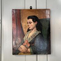 Antique Victorian oil painting portrait Girl in Lace Collar attributed to Dicksee (2 of 9) Antique Victorian oil painting portrait Girl in Lace Collar attributed to Dicksee (2 of 9)