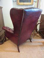 Antique Leather Chesterfield Wing Armchair (3 of 7) Antique Leather Chesterfield Wing Armchair (3 of 7)