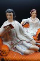 Unusual Pair of Mid 19th Century Staffordshire Reclining Figures (3 of 5) Unusual Pair of Mid 19th Century Staffordshire Reclining Figures (3 of 5)