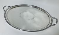 Large Antique Georgian 18th Century Solid Sterling Silver Twin Handled Tray (3 of 15) Large Antique Georgian 18th Century Solid Sterling Silver Twin Handled Tray (3 of 15)