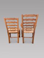 Set of Ten Ladderback Chairs Including Two Carvers (5 of 5) Set of Ten Ladderback Chairs Including Two Carvers (5 of 5)