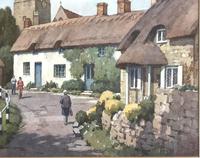 Original Watercolour 'English Village Scene' by Edward Hickling 1913-1998. Signed. Framed. (3 of 3) Original Watercolour 'English Village Scene' by Edward Hickling 1913-1998. Signed. Framed. (3 of 3)