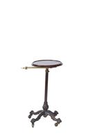 Victorian Brass & Iron Telescopic Circular Mahogany Top Table (3 of 6) Victorian Brass & Iron Telescopic Circular Mahogany Top Table (3 of 6)