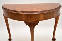 Queen Anne Style Burr Walnut Console Table (5 of 8) Queen Anne Style Burr Walnut Console Table (5 of 8)