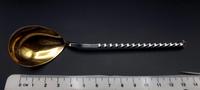 6 x Vintage Russian Silver Gilt Barley Twist Caviar Spoons c.1952 (6 of 6) 6 x Vintage Russian Silver Gilt Barley Twist Caviar Spoons c.1952 (6 of 6)