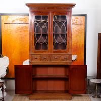 Tall Antique Bookcase Glazed Library Cabinet Mahogany 19th Century (6 of 11) Tall Antique Bookcase Glazed Library Cabinet Mahogany 19th Century (6 of 11)