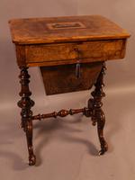 Good Victorian Ladies Sewing Table inlaid with castle ruins (2 of 10) Good Victorian Ladies Sewing Table inlaid with castle ruins (2 of 10)