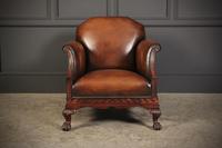 Hand Dyed Chestnut Leather & Mahogany Club Suite (13 of 19) Hand Dyed Chestnut Leather & Mahogany Club Suite (13 of 19)