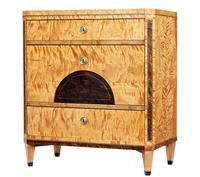 Swedish Biedermeier 19th Century Inlaid Birch Chest of Drawers (1 of 8)