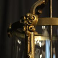 French Gilded Bronze Antique Hall Lantern (5 of 9) French Gilded Bronze Antique Hall Lantern (5 of 9)