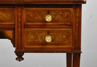Edwardian Mahogany & Marquetry Writing Table by Jas Shoolbred (6 of 18) Edwardian Mahogany & Marquetry Writing Table by Jas Shoolbred (6 of 18)