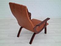 Danish armchair, cowhide, cognac leather, 1970s (10 of 20) Danish armchair, cowhide, cognac leather, 1970s (10 of 20)