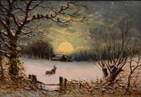 Oil painting Pair by Robert Finlay McIntyre “Rabbits in a winter landscape” and “Trudging home through the snow” (4 of 6) Oil painting Pair by Robert Finlay McIntyre “Rabbits in a winter landscape” and “Trudging home through the snow” (4 of 6)