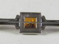 Victorian 925 Silver & Amber Bar Brooch (6 of 6) Victorian 925 Silver & Amber Bar Brooch (6 of 6)