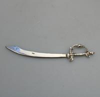 Solid Silver Novelty Egyptian Scimitar / Sword Letter Opener 20th Century (5 of 6) Solid Silver Novelty Egyptian Scimitar / Sword Letter Opener 20th Century (5 of 6)