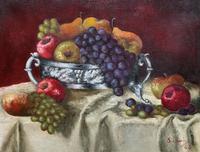 Fabulous 1960 Vintage Antique Still Life Of Fruit Study Oil On Canvas Painting (9 of 12) Fabulous 1960 Vintage Antique Still Life Of Fruit Study Oil On Canvas Painting (9 of 12)
