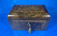 Victorian Tunbridge Ware Twin Section Tea Caddy (5 of 18) Victorian Tunbridge Ware Twin Section Tea Caddy (5 of 18)