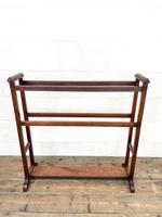 Antique Edwardian Mahogany Towel Rail (4 of 9) Antique Edwardian Mahogany Towel Rail (4 of 9)
